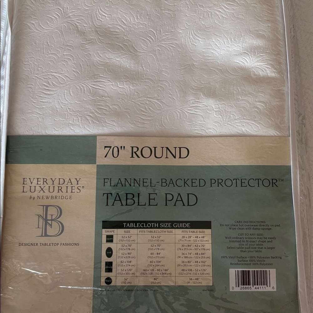 NEW 70” ROUND TABLE PAD